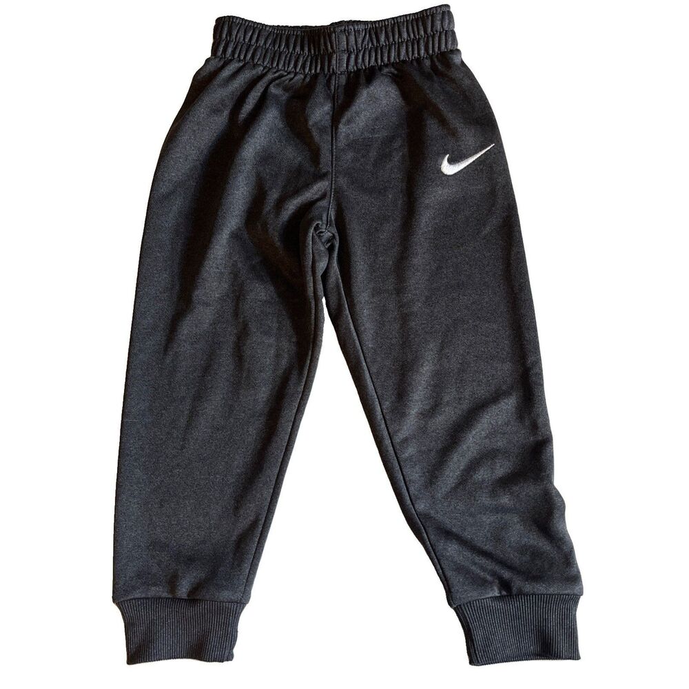NIKE Dri-FIT Jogger Unisex Size 4T Charcoal Gray Sweatpants Swoosh Logo Cuff